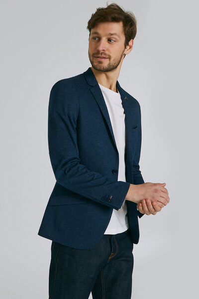 Veste slim à coudières