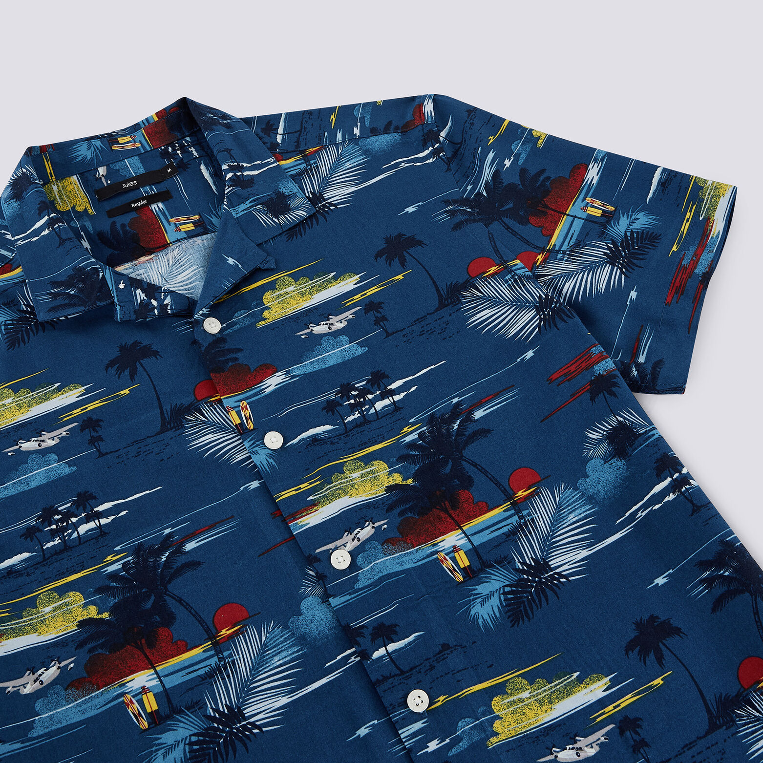 Chemise manches courtes imprimée regular