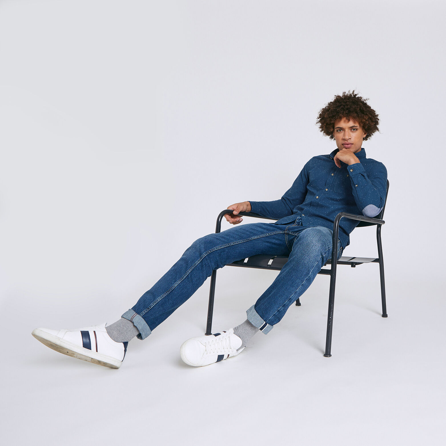 Chemise Slim à coudières