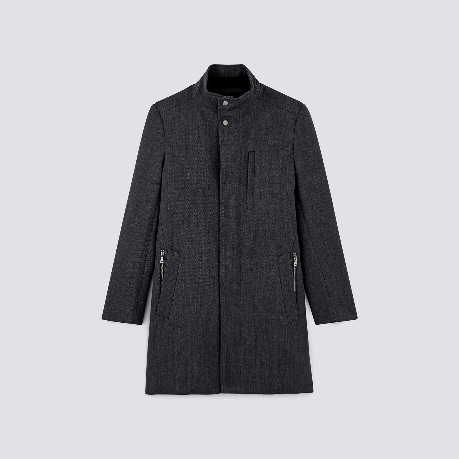 Manteau long zippé doublure amovible