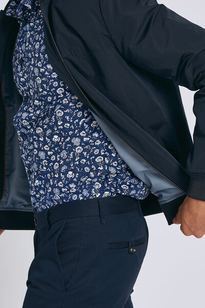 Blouson bomber col teddy déperlant
