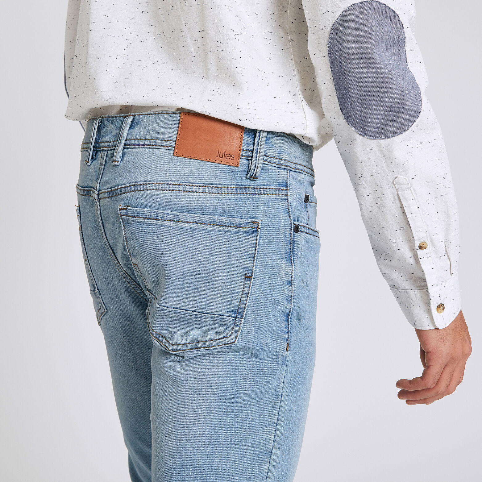 Jean slim Tom 4 longueurs délavé