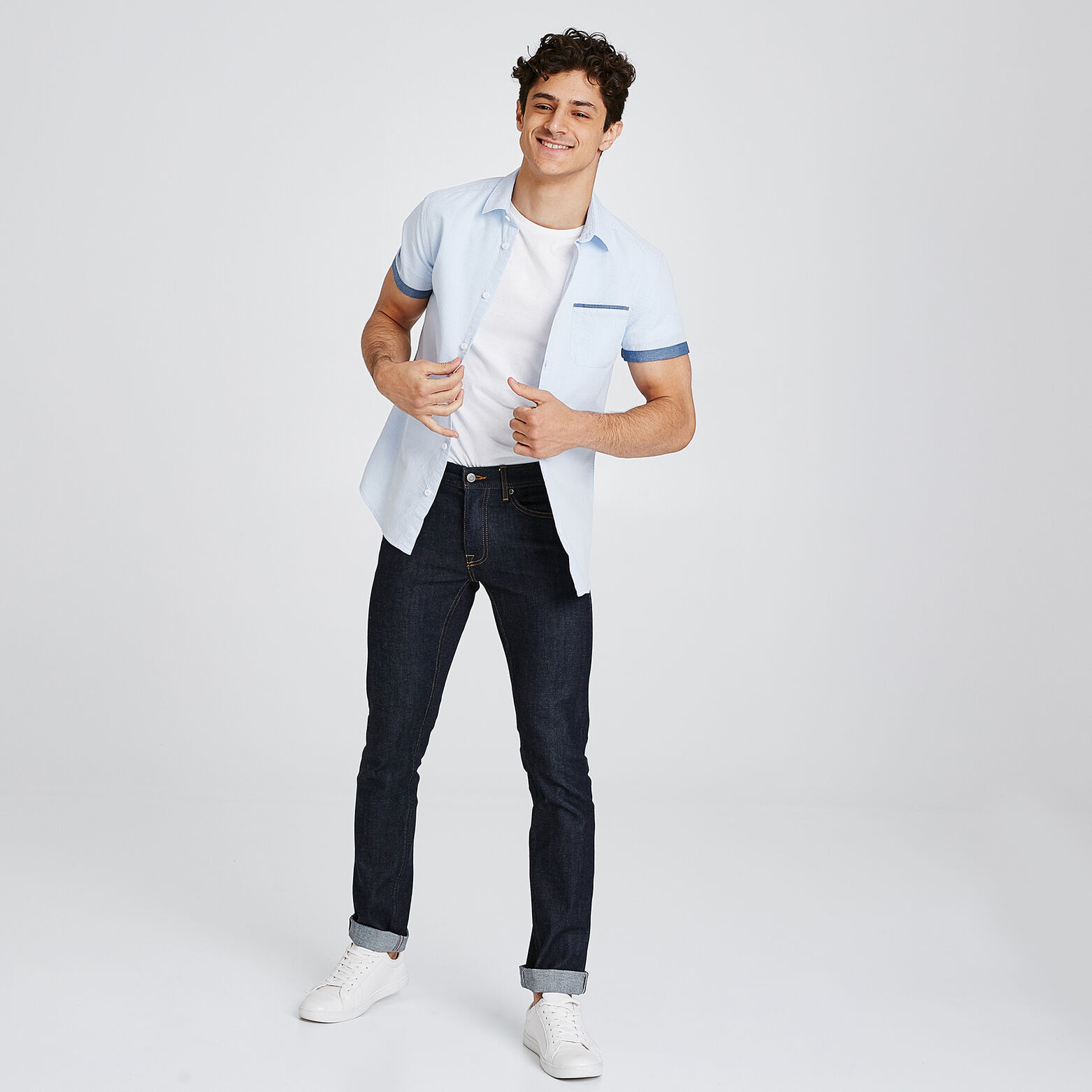 Chemisette Fantaisie Slim Coton