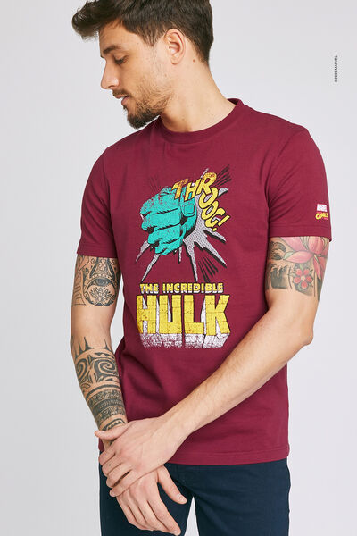 Tee shirt imprimé licence MARVEL HULK
