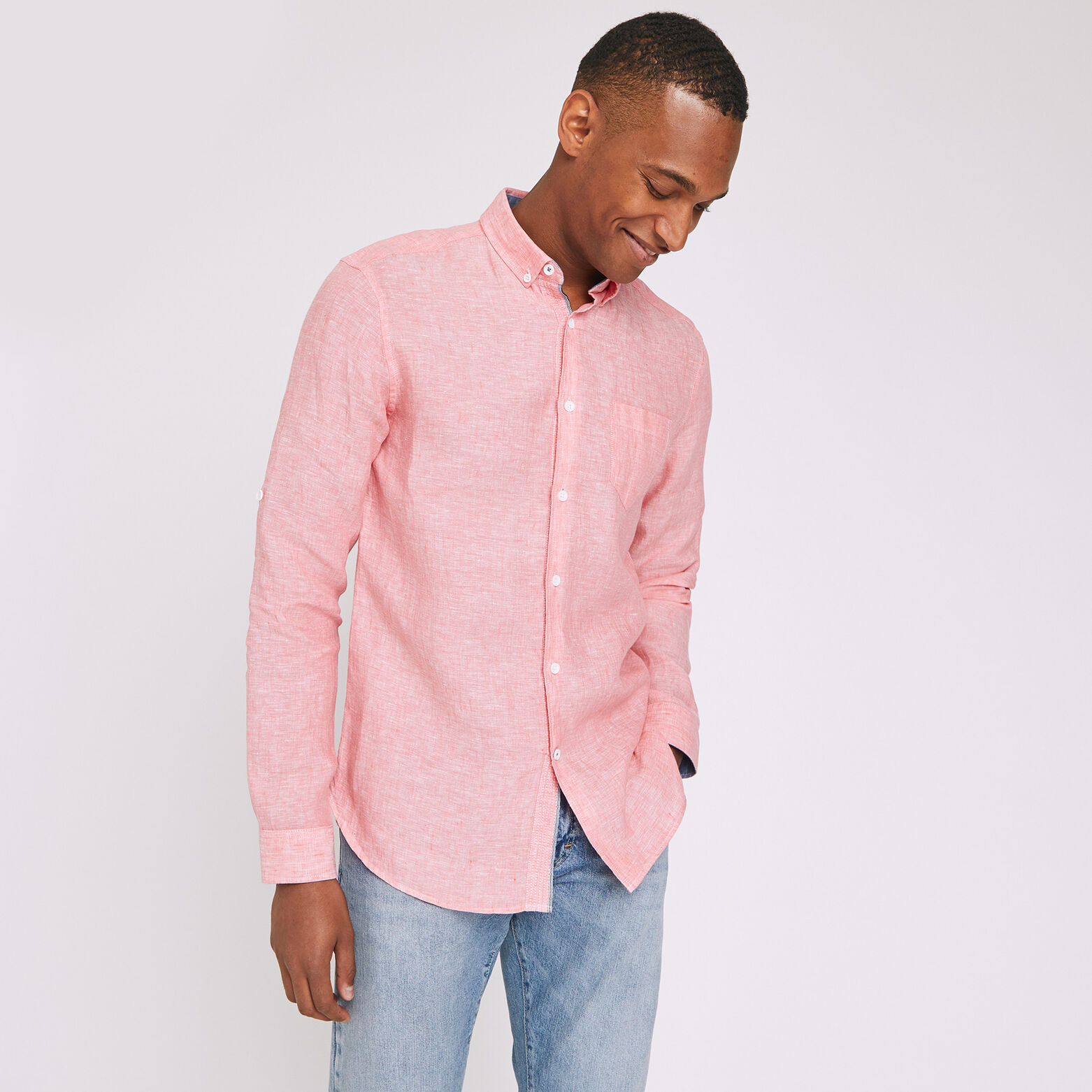 Chemise regular lin
