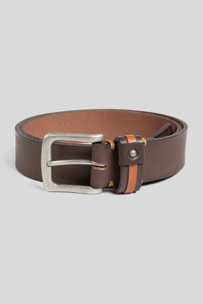 Ceinture casual en cuir pleine fleur