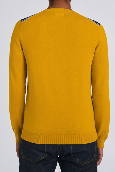 PULL COL ROND FANTAISIE EPAULE