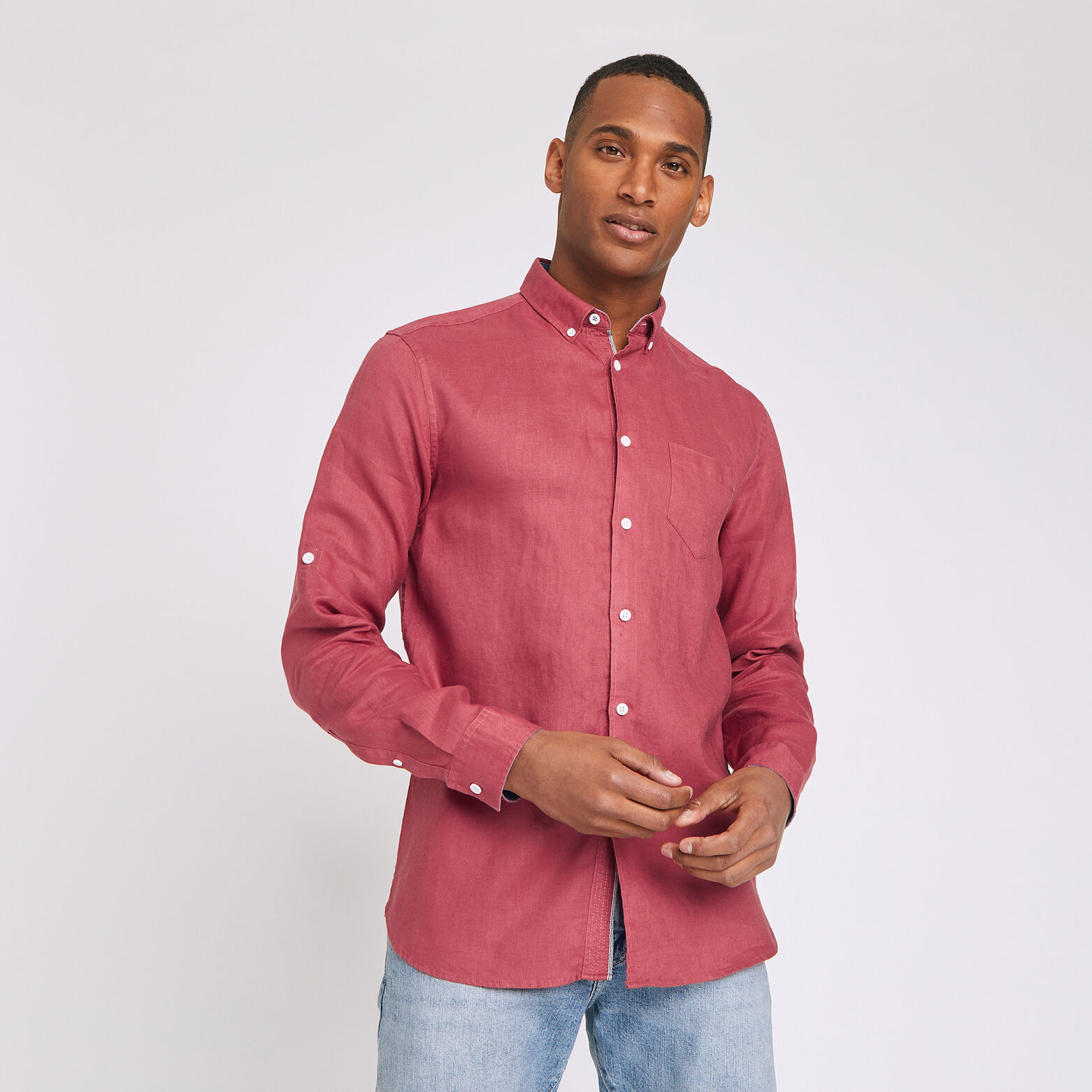 Chemise regular lin