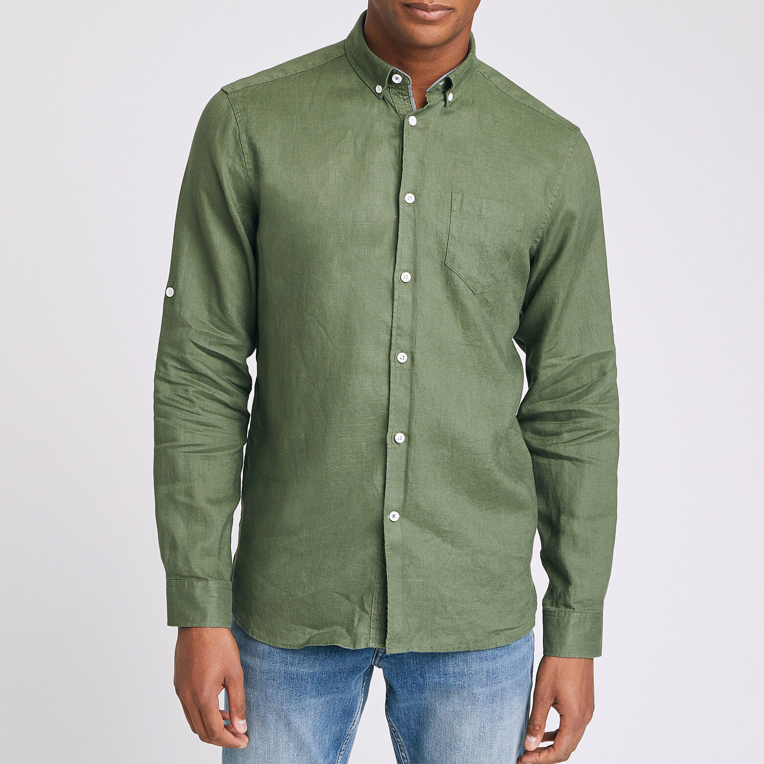 Chemise regular lin