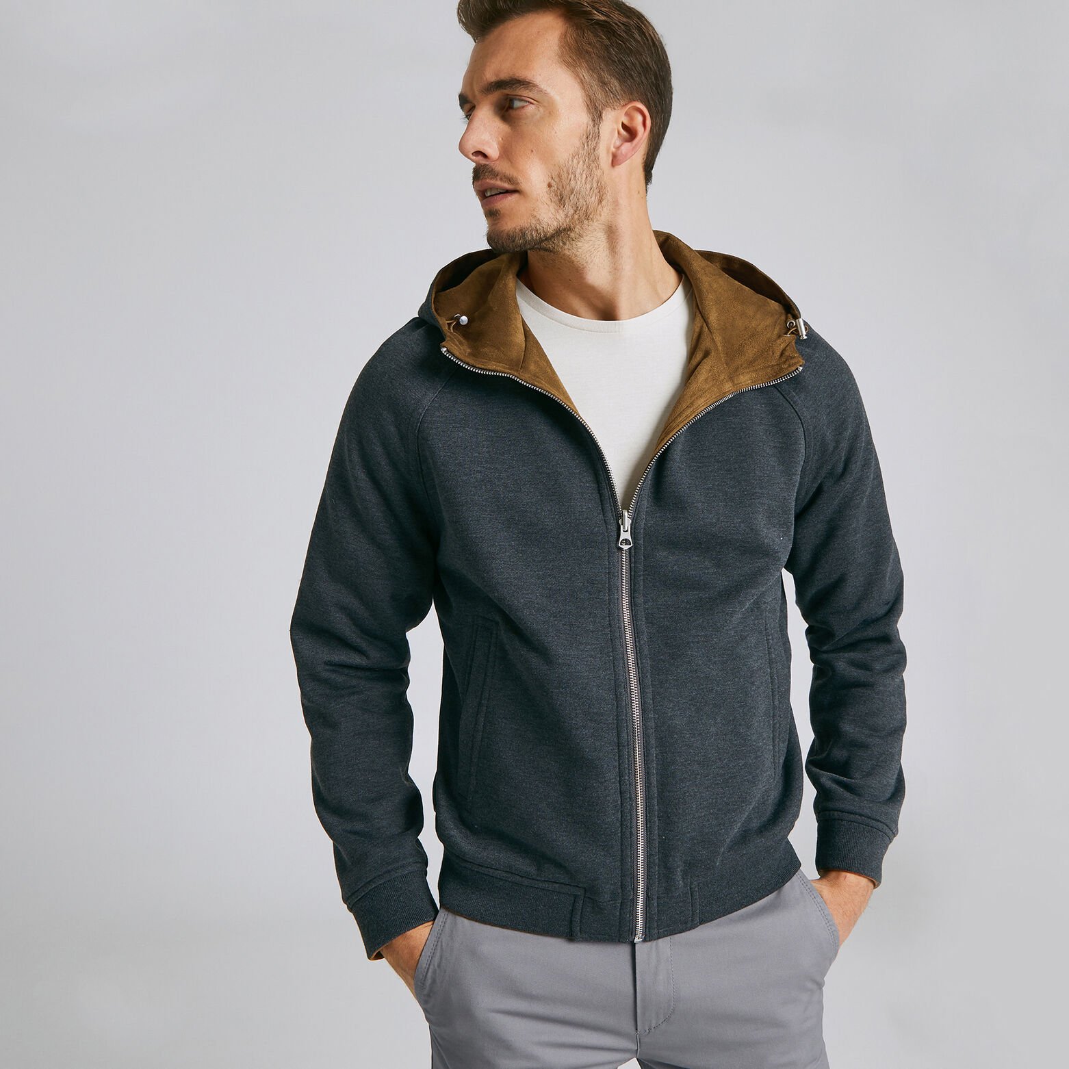Blouson suédine réversible
