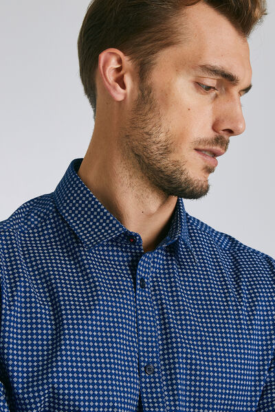 Chemise imprimée slim stretch