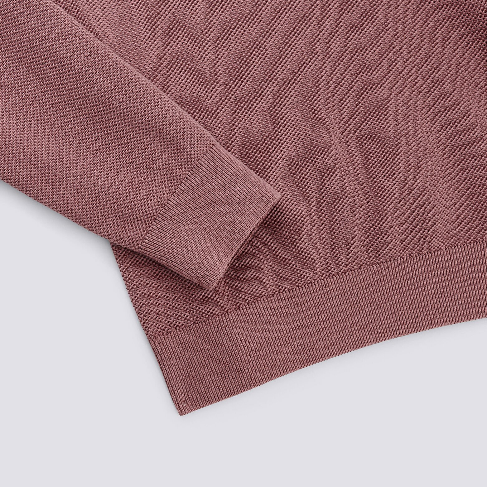 Pull col rond maille piquée