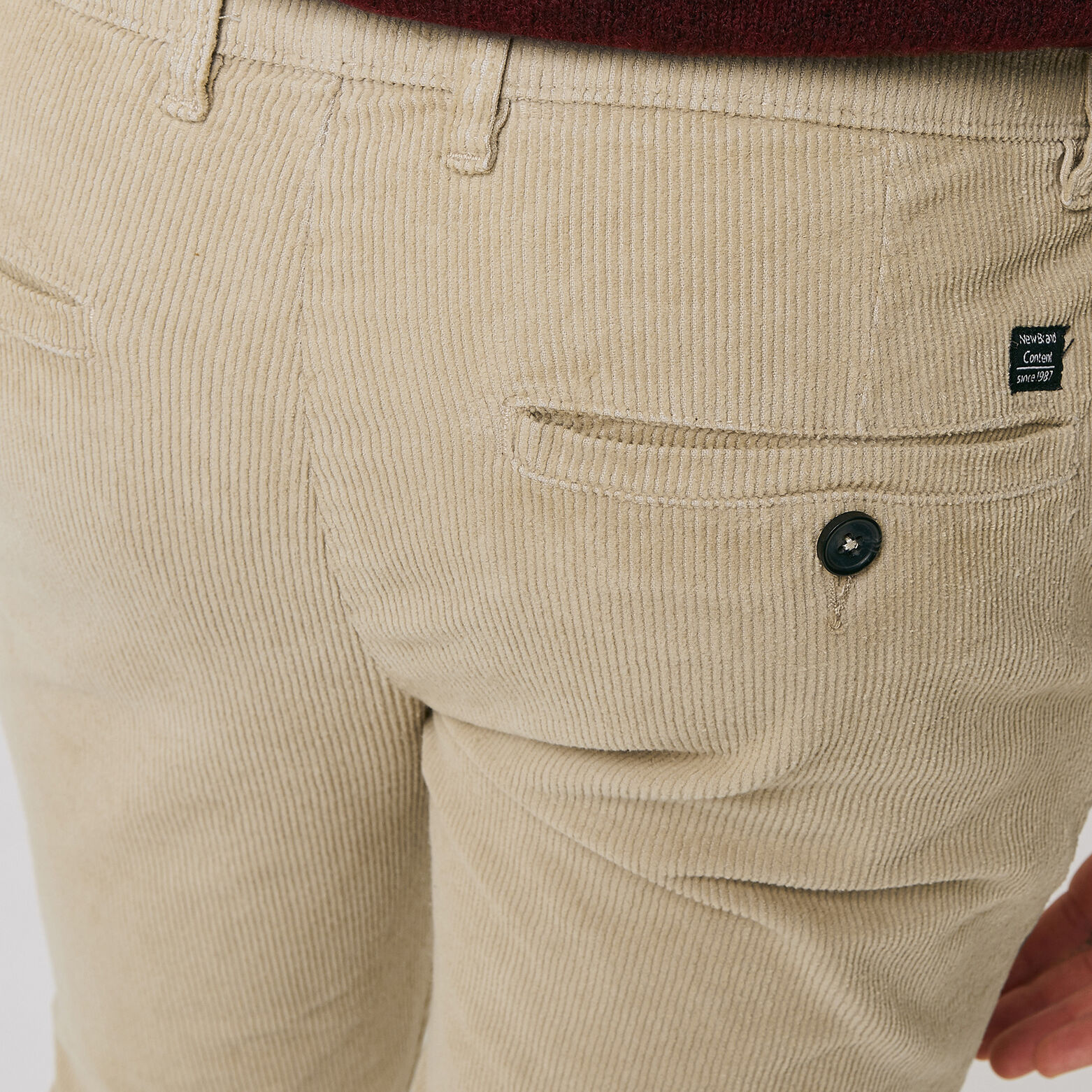 Chino coupe slim en velours
