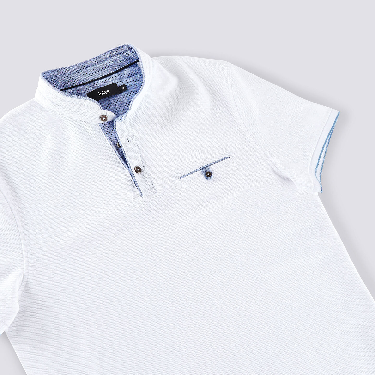 Polo manche courte col officier