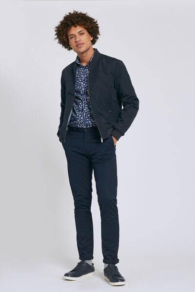 Blouson bomber col teddy déperlant