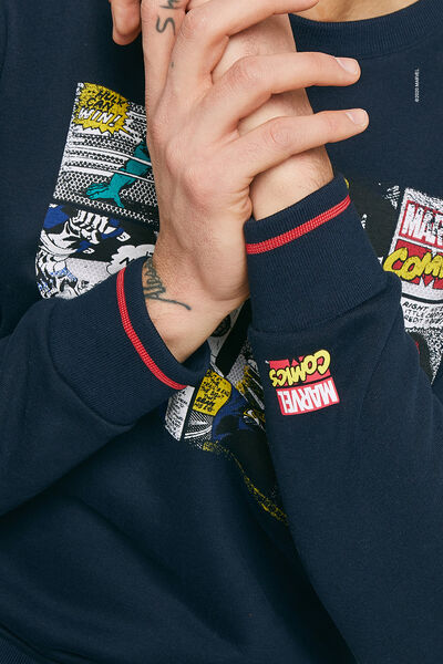Sweat imprimé licence MARVEL BD
