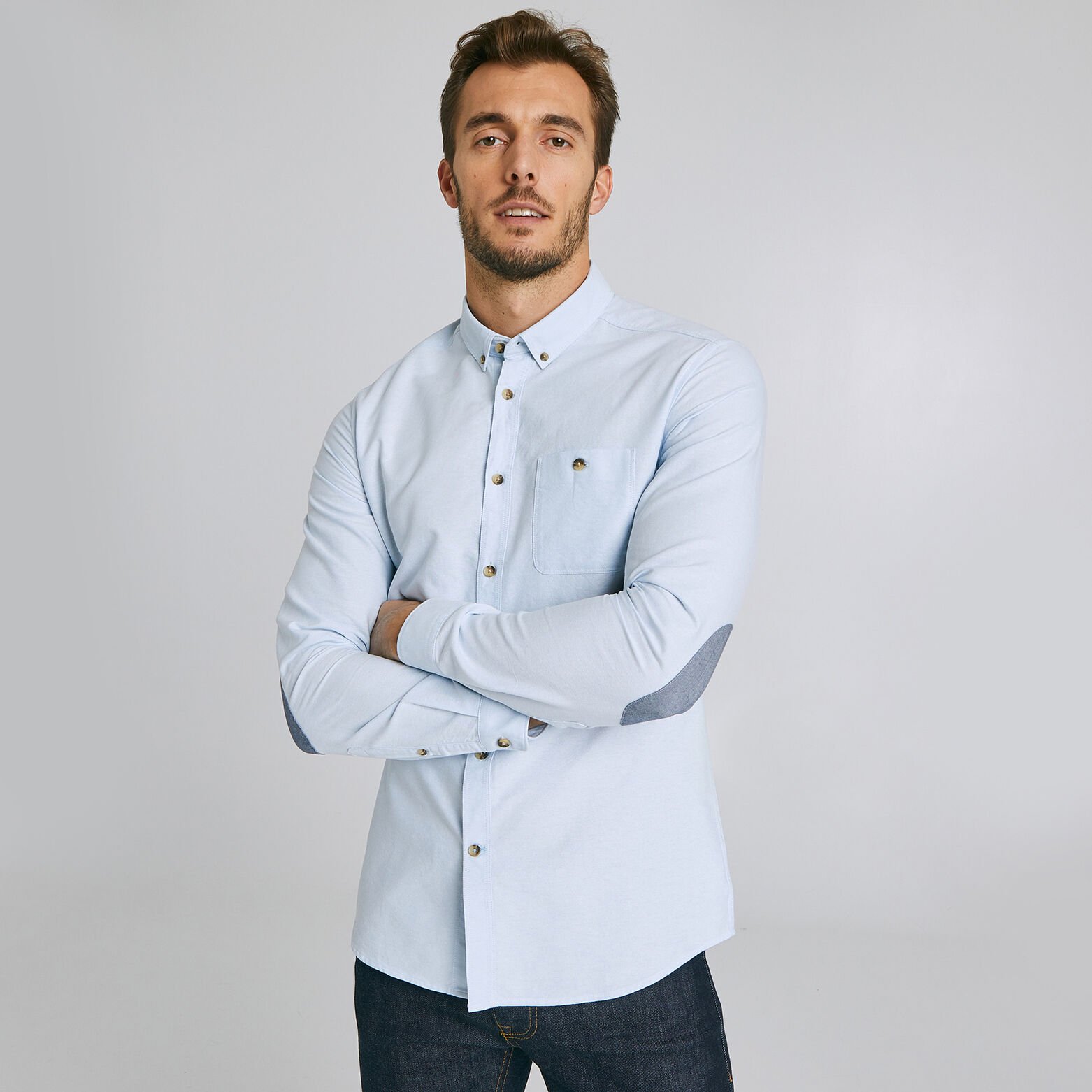 Chemise Slim à coudières