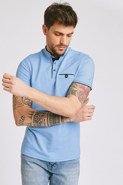 Polo manche courte col officier
