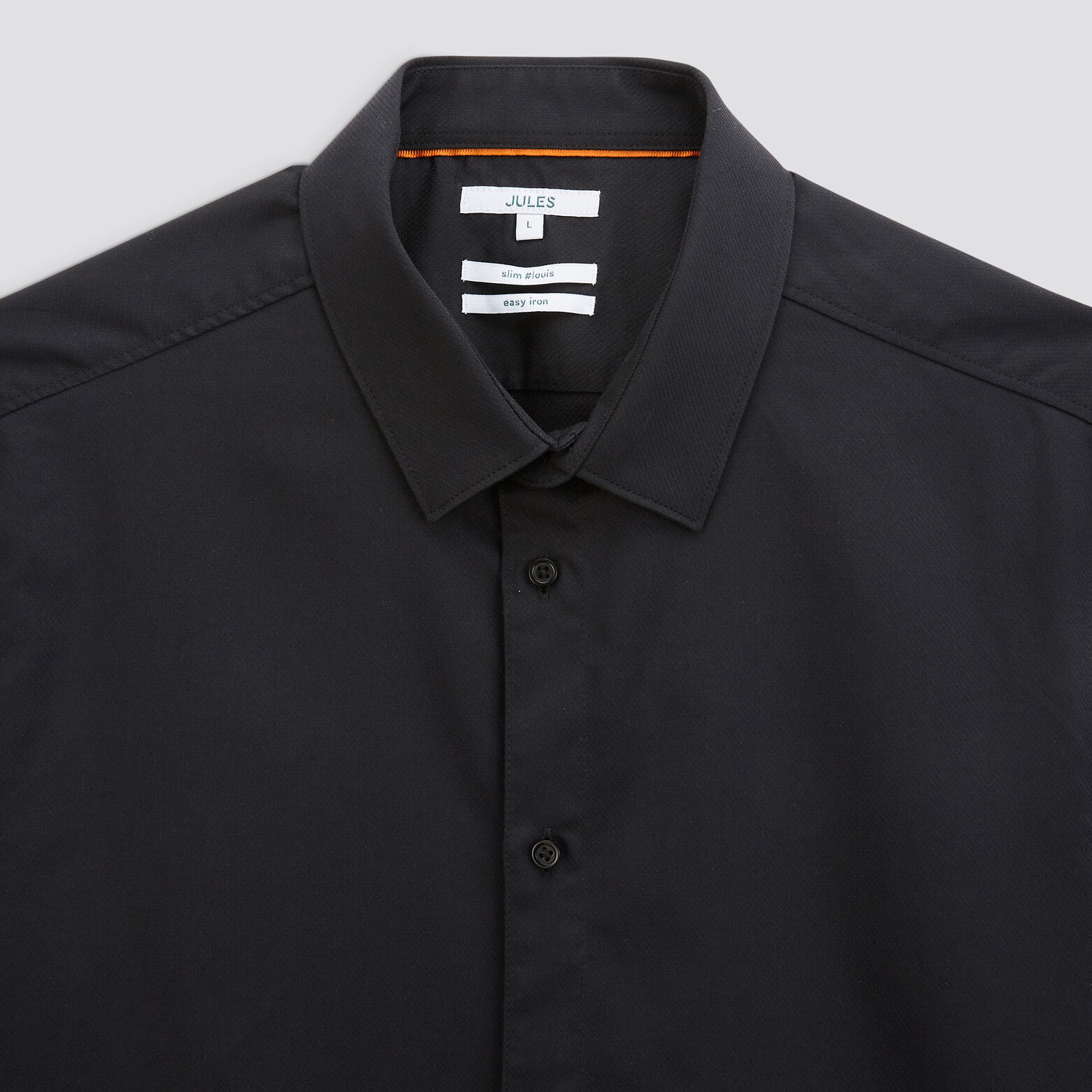 Chemise slim unie coton