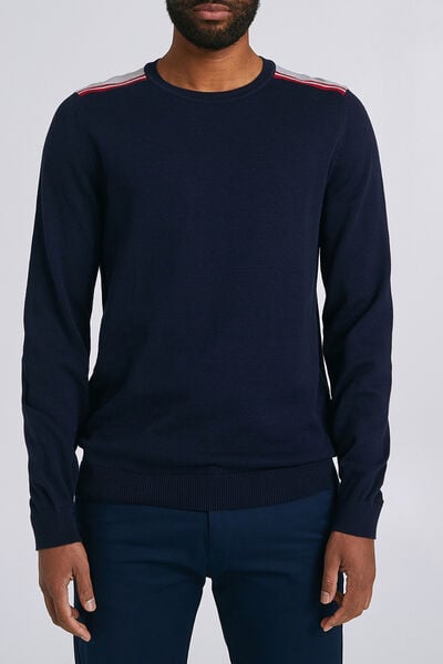 PULL COL ROND FANTAISIE EPAULEeeee
