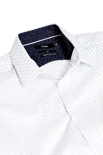 Chemise repassage facile imprimée