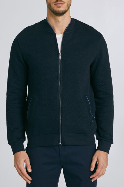 Sweat zippé léger col teddy
