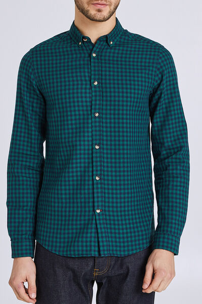 Chemise à carreaux coupe slim