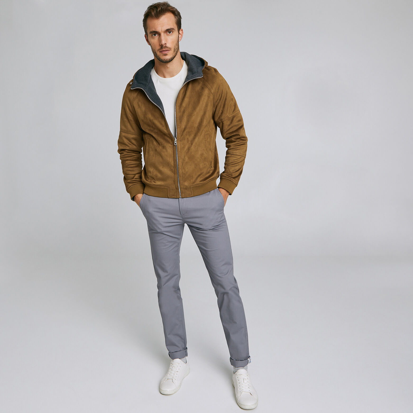 Blouson suédine réversible