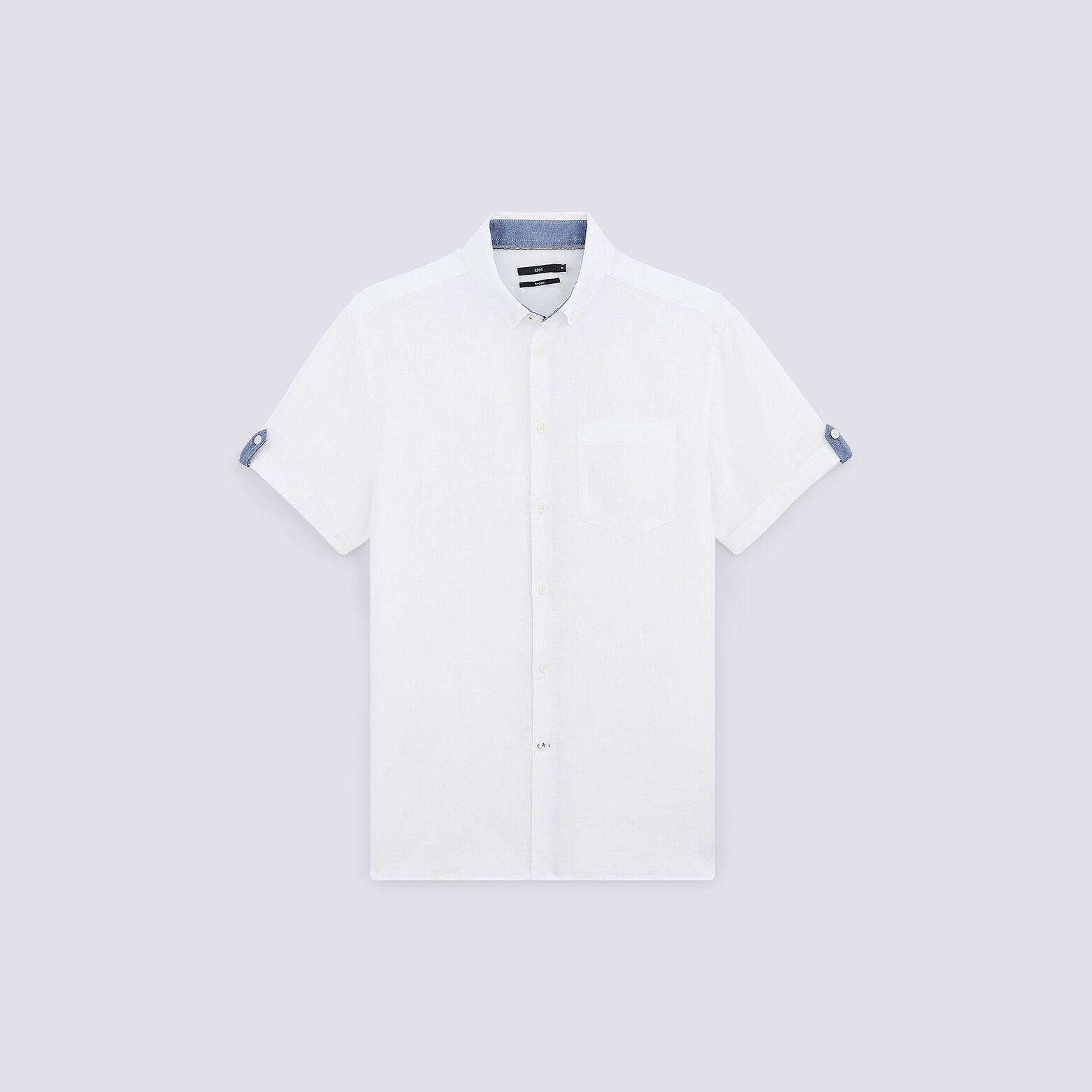 Chemise manches courtes regular lin