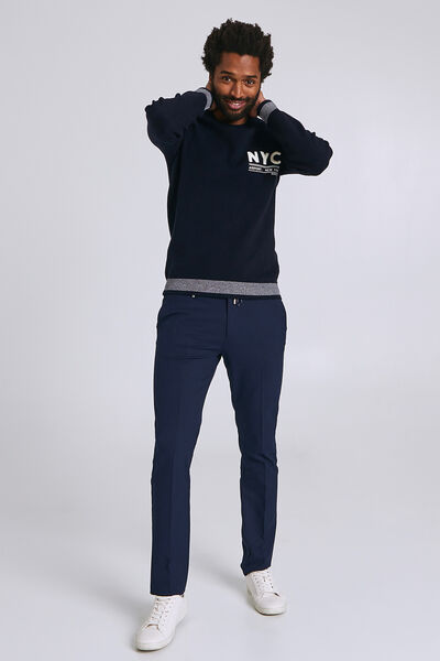 PULL COL ROND JACQUARD