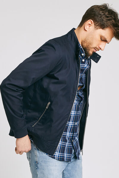 Blouson zippé léger col montant