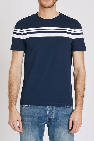 T-shirt rayures contrastées