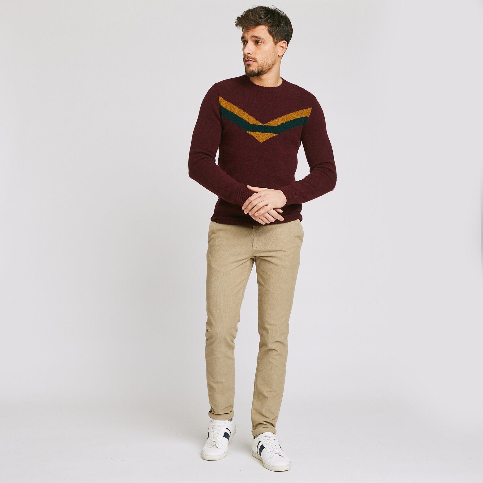 Chino coupe slim en velours