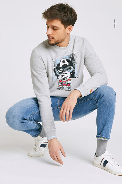Sweat imprimé licence MARVEL CAPTAIN AMERICA