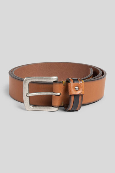 Ceinture casual en cuir pleine fleur