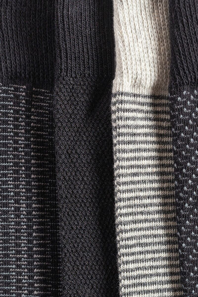 Chaussettes motifs géométriques lot de 5