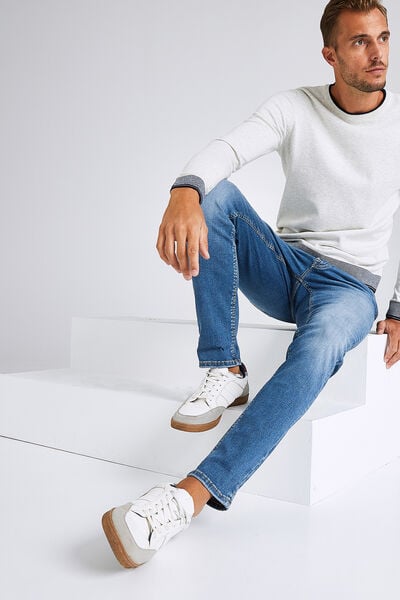 Jean slim #Tom urbanflex 4 longueurs stone
