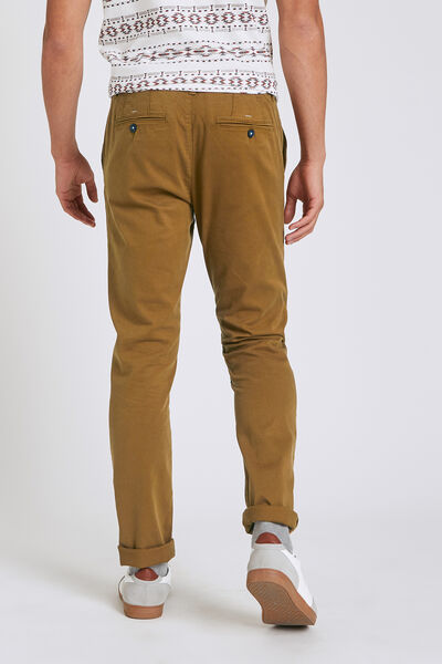 Pantalon chino droit canvas