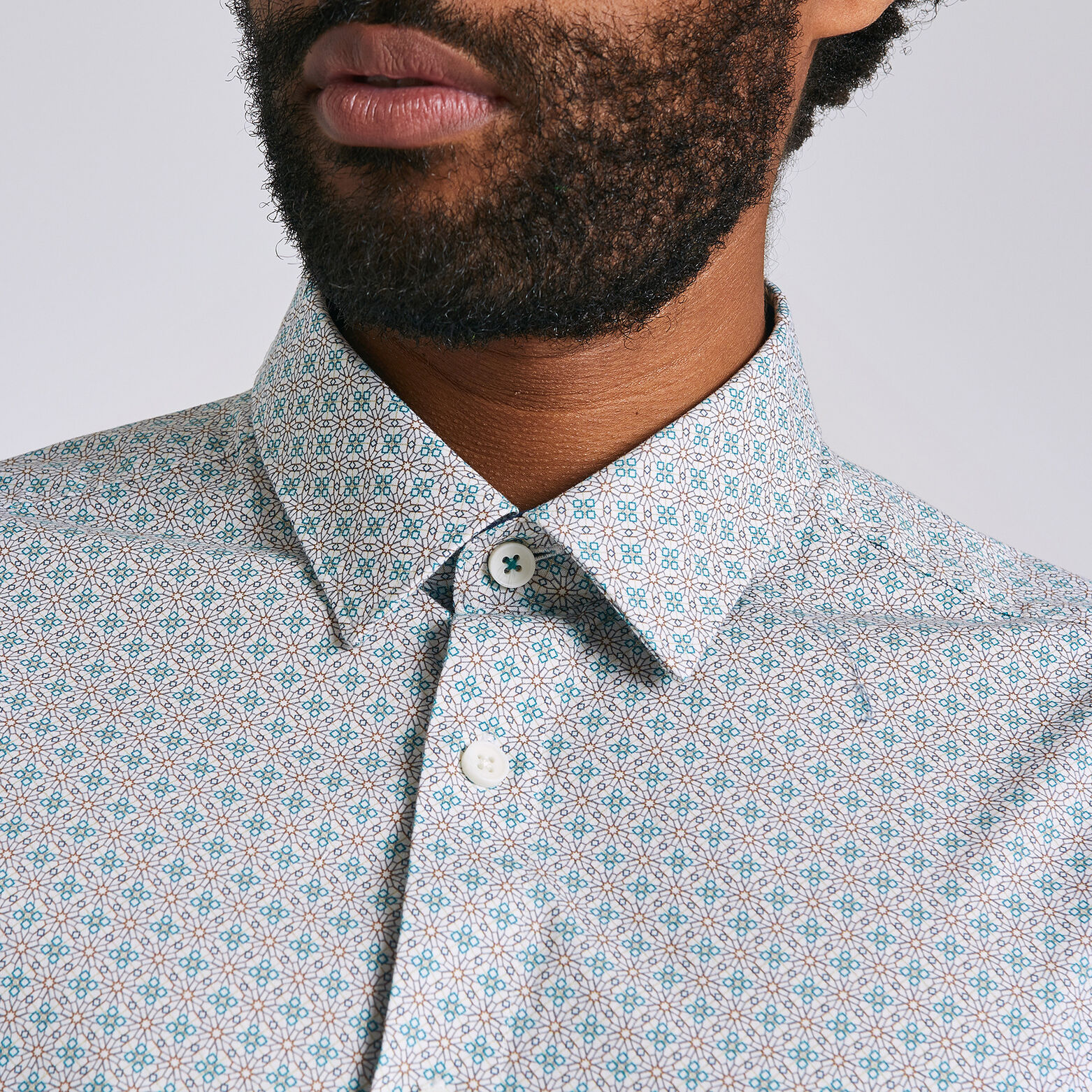 Chemise regular imprimée géométrie
