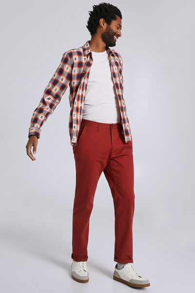 Pantalon chino droit canvas