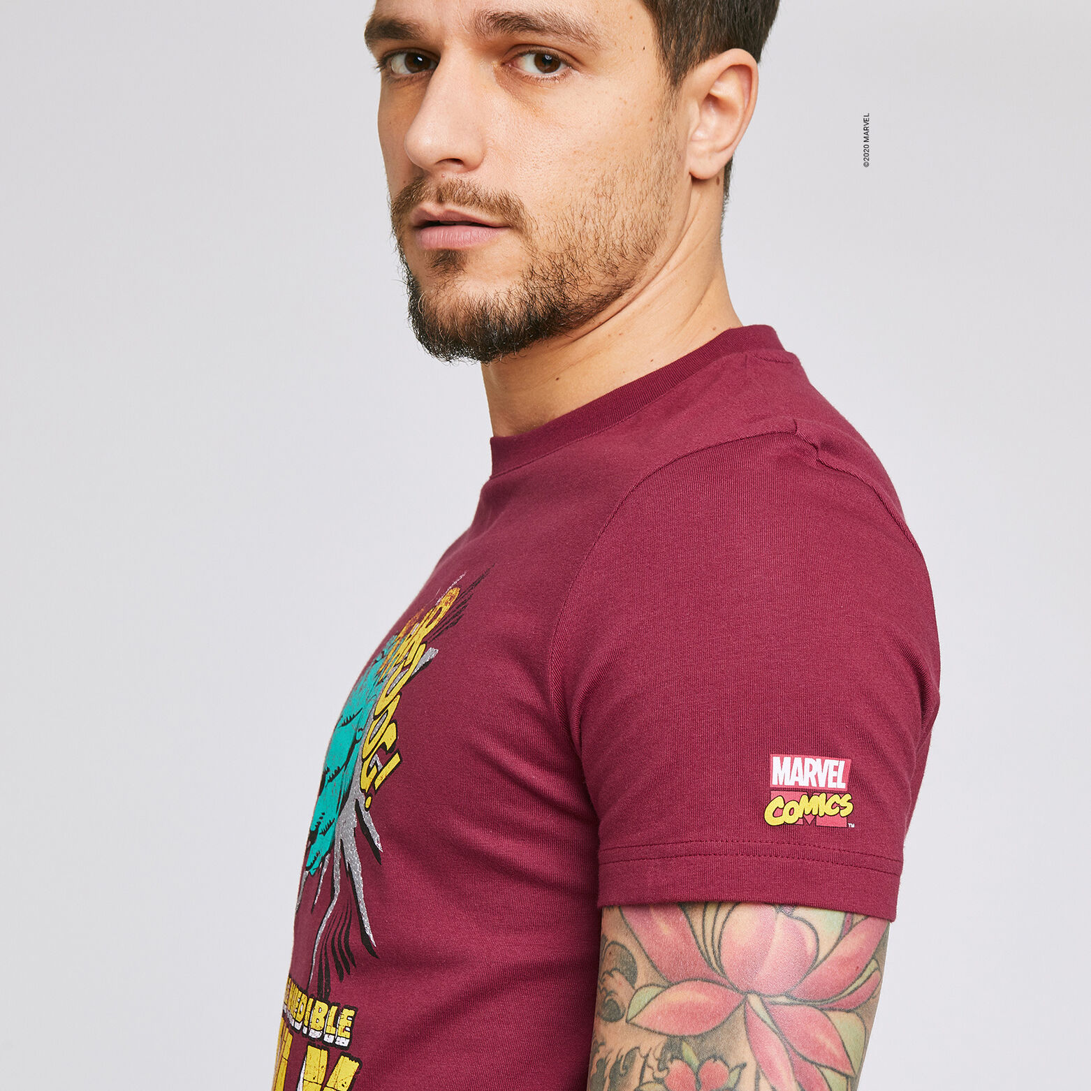 Tee shirt imprimé licence MARVEL HULK