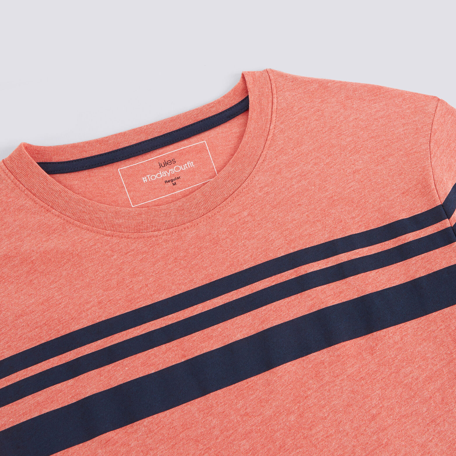 T-shirt rayures contrastées