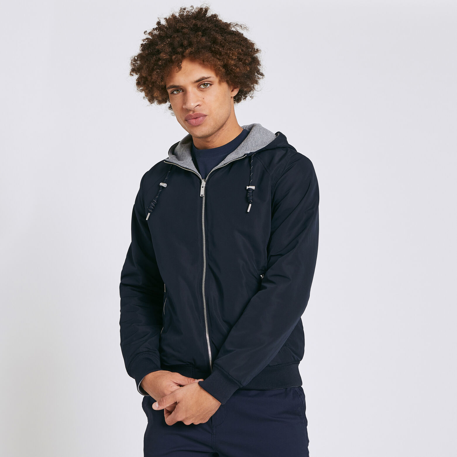 Blouson réversible à capuche