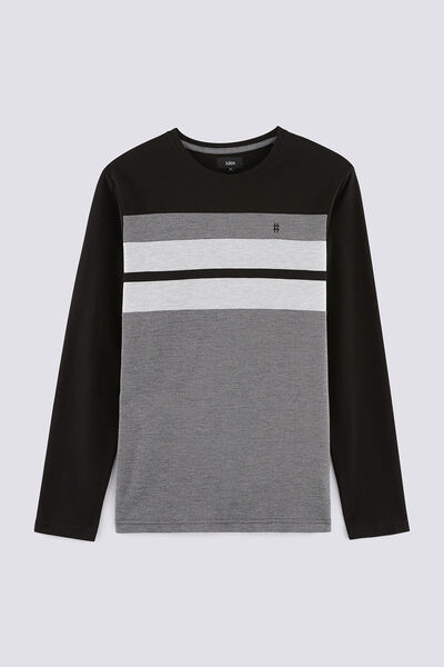 Tee-shirt colorblock avec jeux de découpes