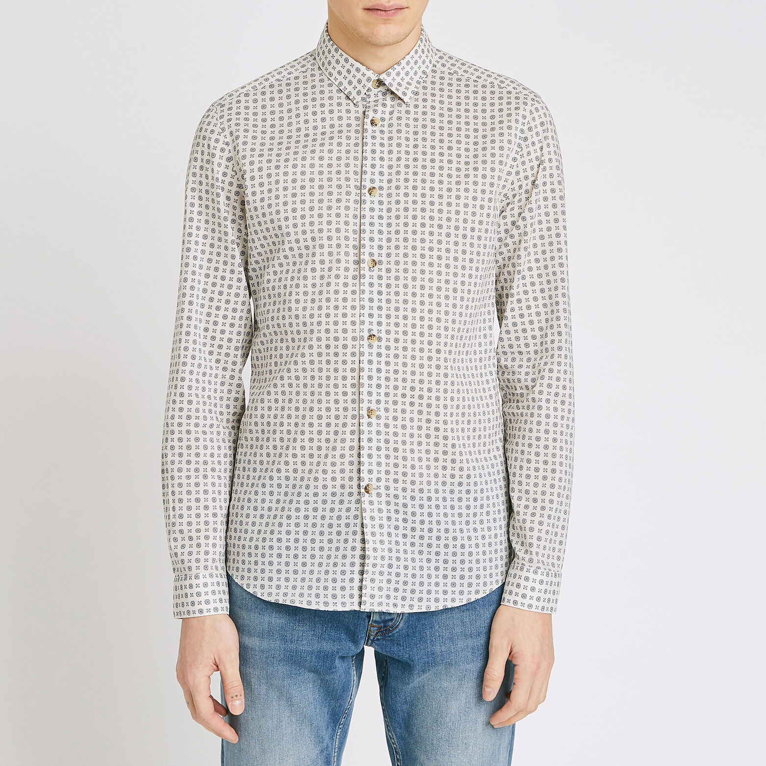 Chemise slim imprimée