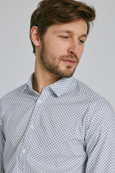 Chemise slim imprimée viseur