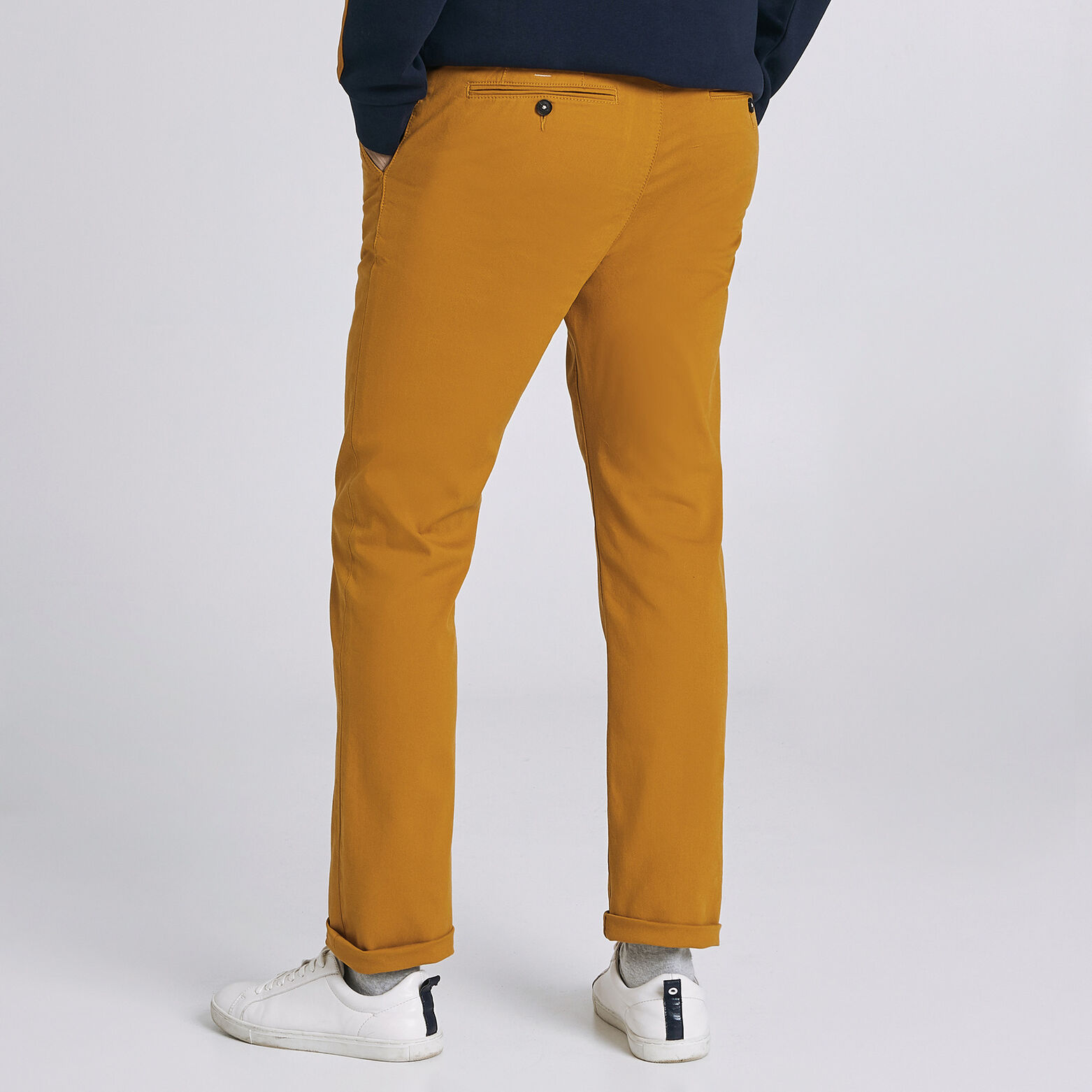 Pantalon chino droit canvas