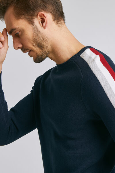Pull milano avec bandes
