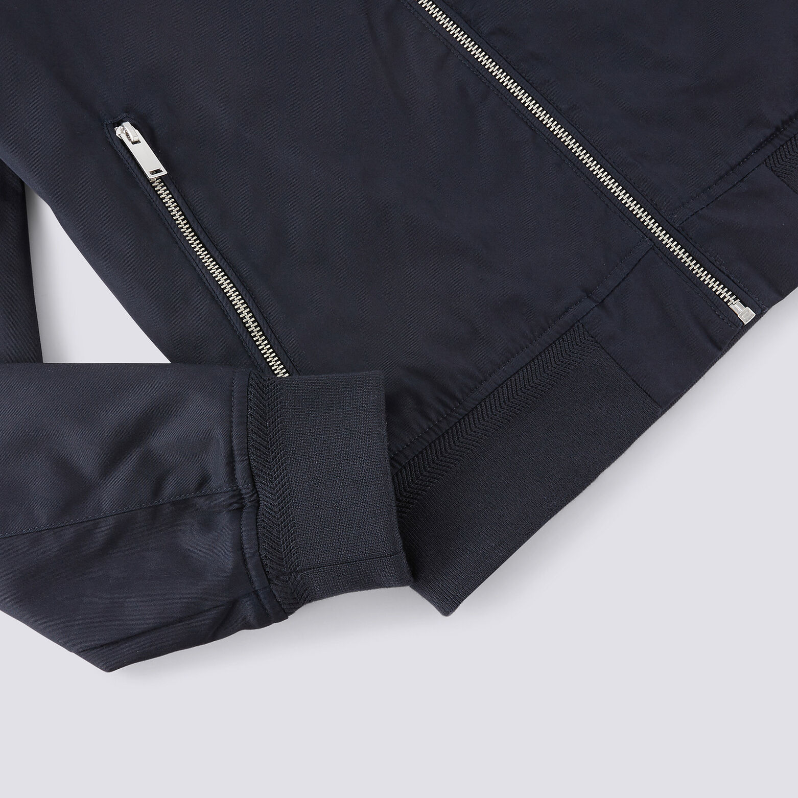 Blouson zippé léger col montant