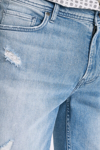 Bermuda denim effet destroy